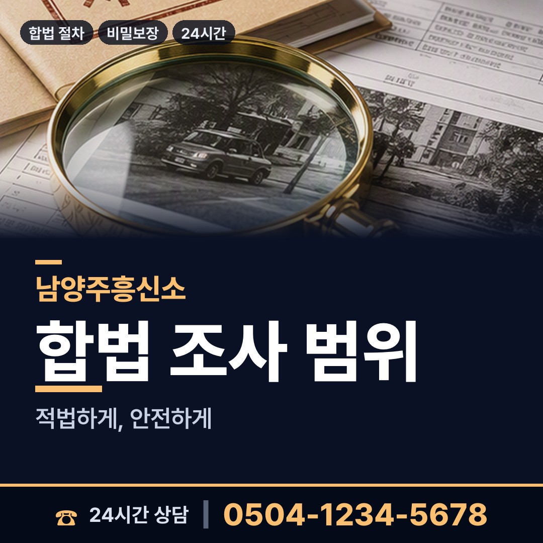 남양주 금곡동 배우자뒷조사 상담 안내